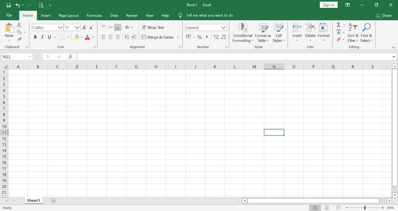 Antarmuka Microsoft Excel