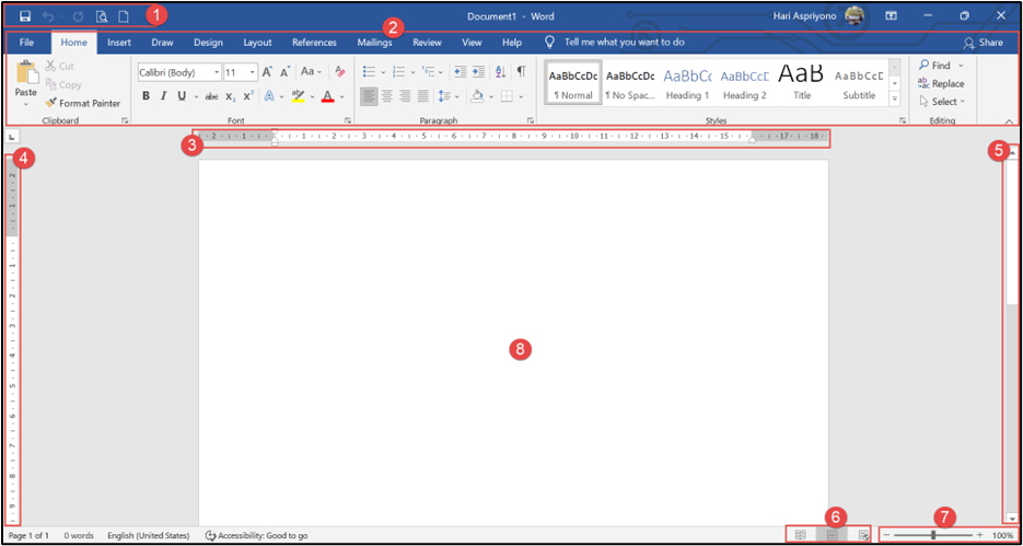 Antarmuka Microsoft Word