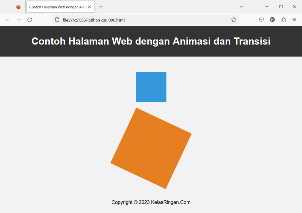 CSS Animasi dan Transisi