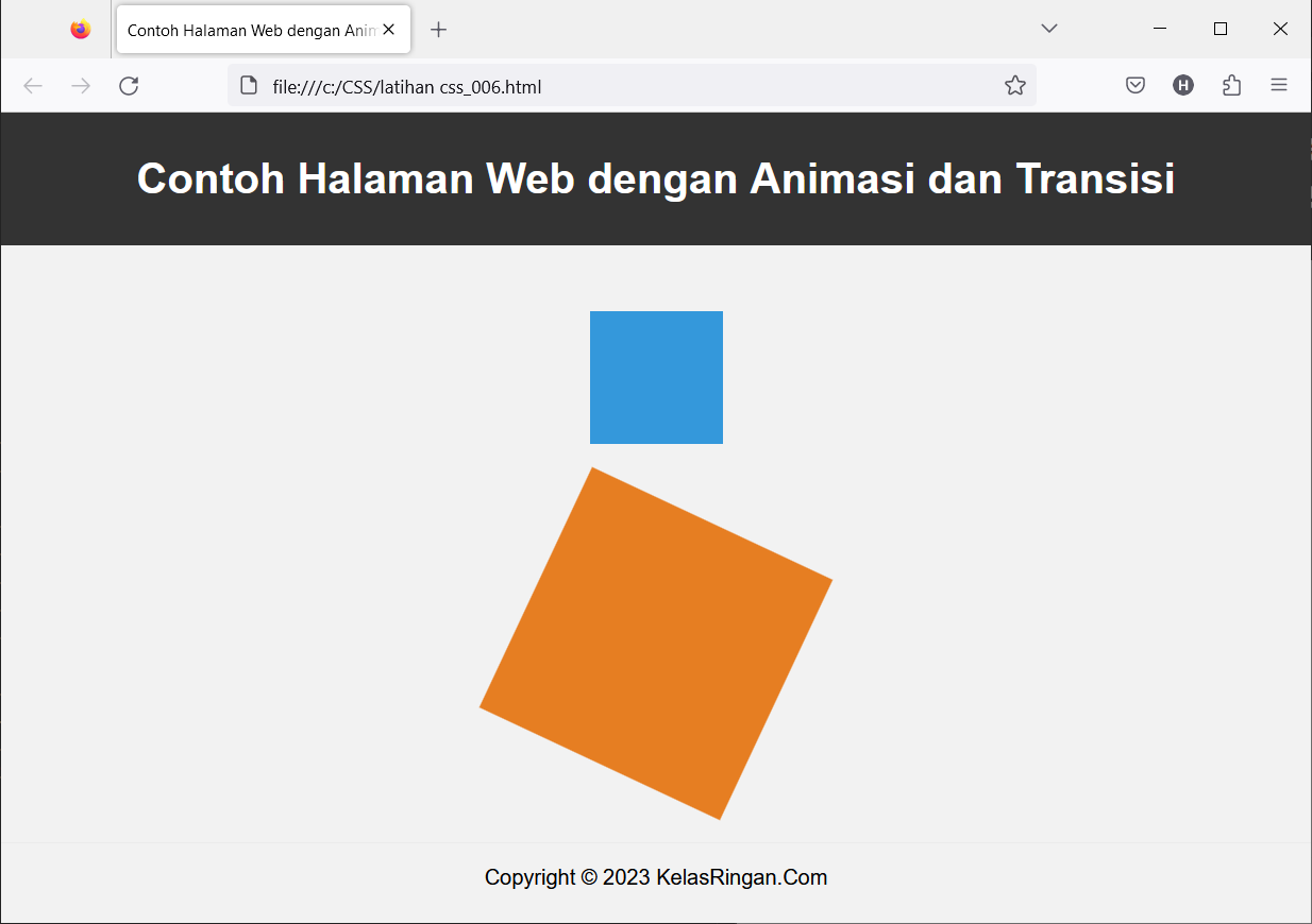 CSS Animasi dan Transisi