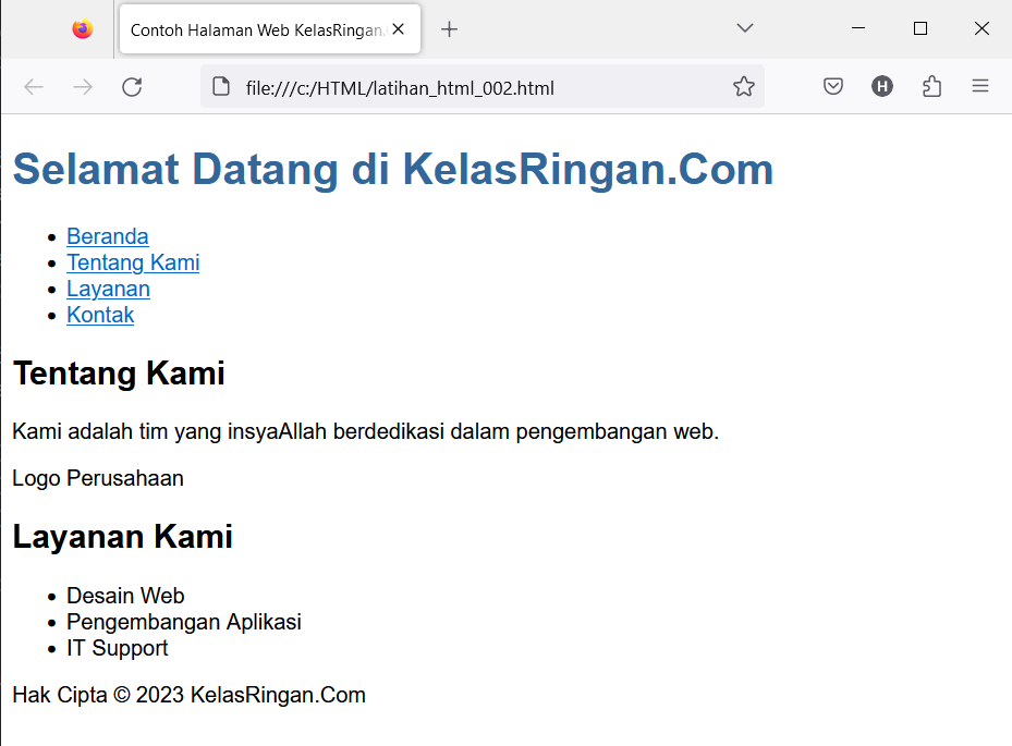 Tutorial Dasar HTML Mengenal Tag, Elemen, dan Atribut HTML