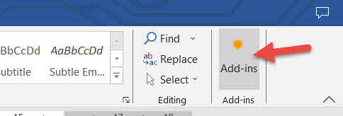 Add-ins Word