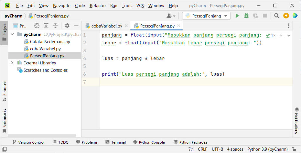 PyCharm untuk Python